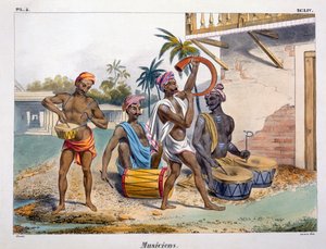Músicos, 1827-35 de M.E. Burnouf
